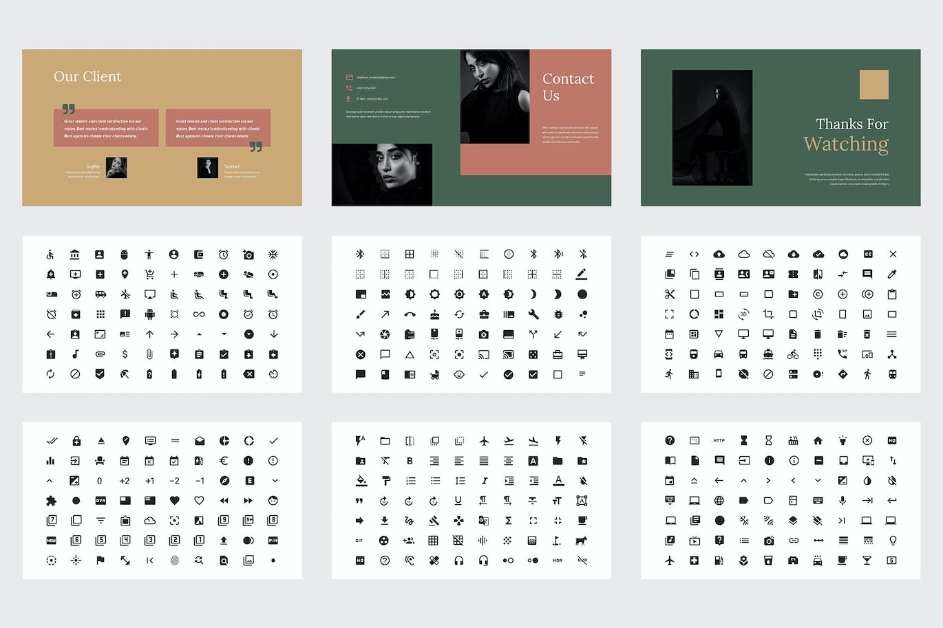 模特作品集PPT设计模板 Jovyna – Business Lookbook Powerpoint Template 幻灯图表 sucaiwan.com