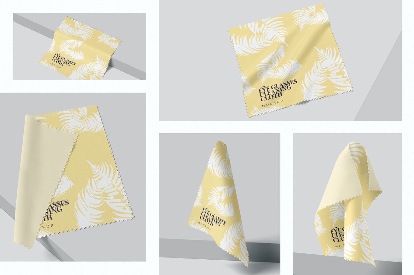 超细纤维清洁布设计样机 Microfiber Mockups 样机素材 sucaiwan.com