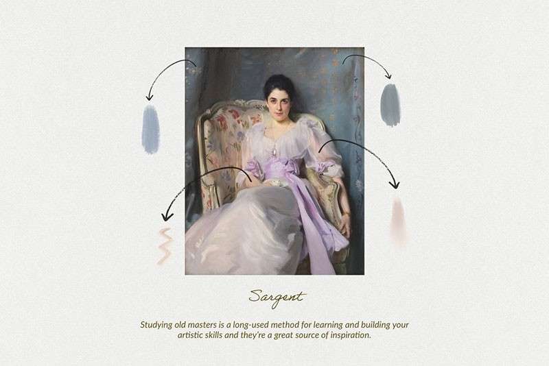 萨金特（Sargent）水彩油画Procreate笔刷 笔刷资源 sucaiwan.com