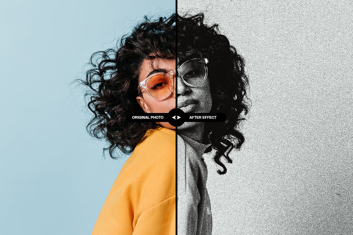 打印失真照片效果ps图层样式 Print Distortion photo effect 插件预设 sucaiwan.com