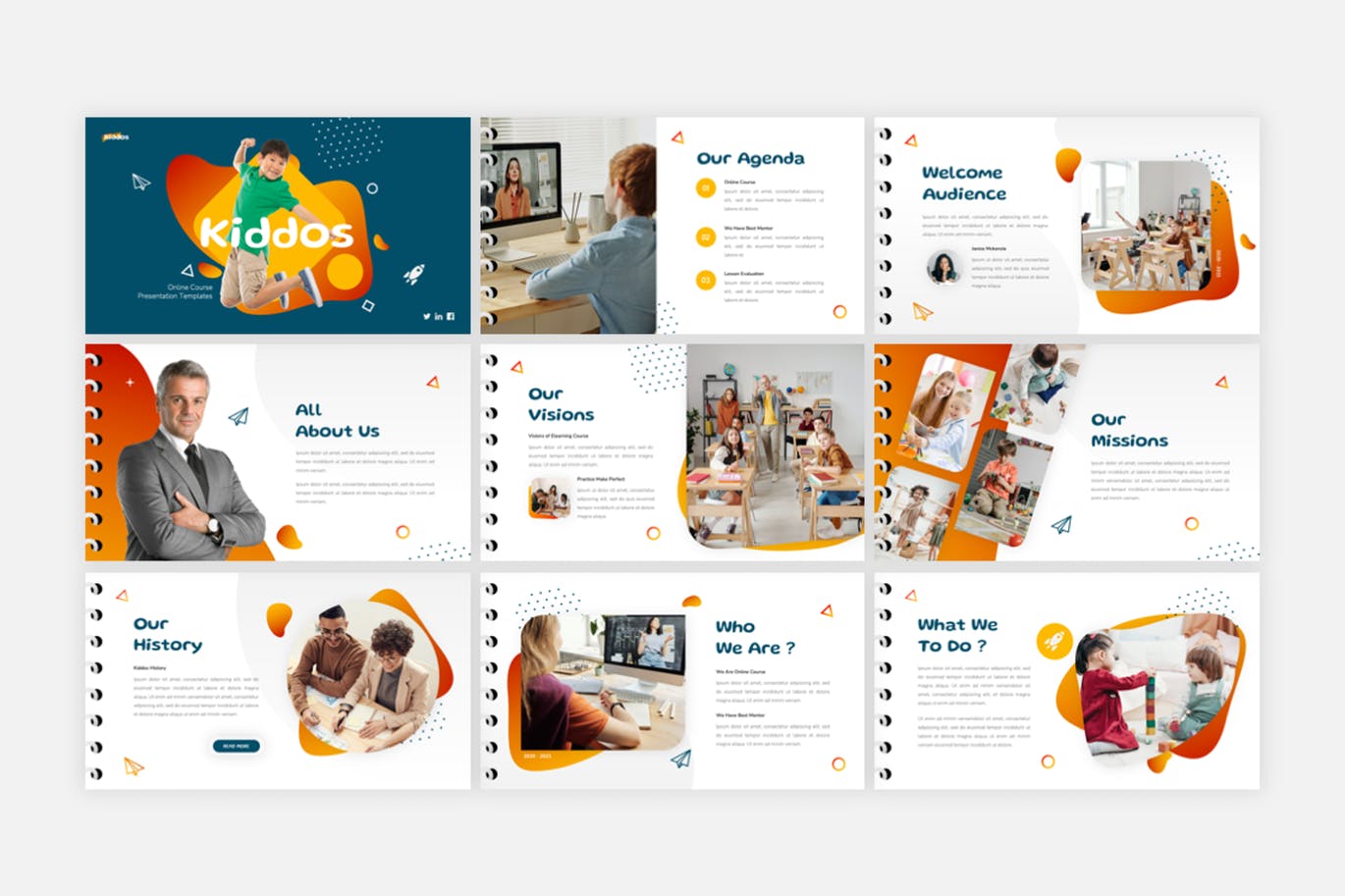 儿童教育学校PPT幻灯片模板 Kiddos – Education School PowerPoint Template 幻灯图表 第4张-素材湾丨精选海外优质设计素材资源 儿童教育学校PPT幻灯片模板 Kiddos – Education School PowerPoint Template 幻灯图表 sucaiwan.com