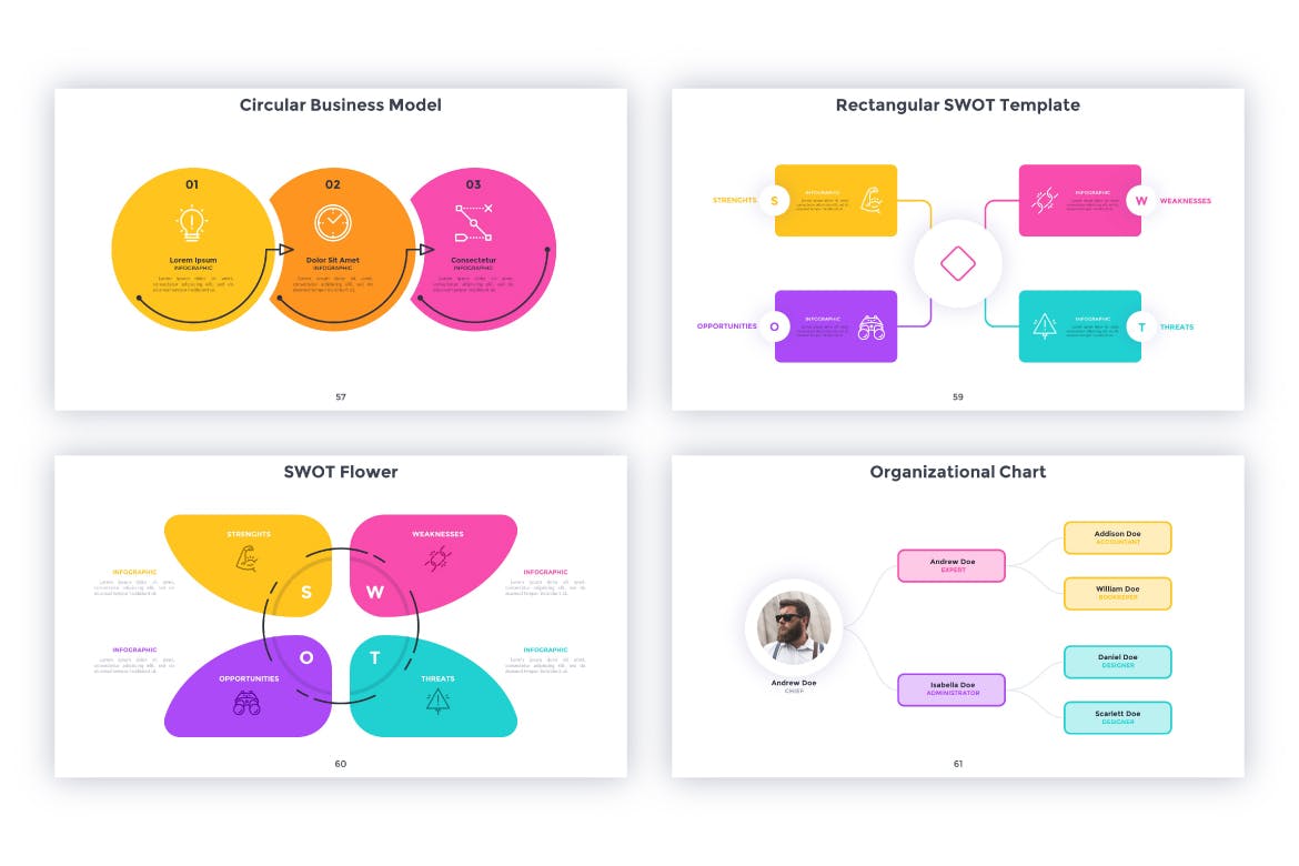 数据图表动画演示PPT模板 Futurist For Powerpoint 幻灯图表 sucaiwan.com