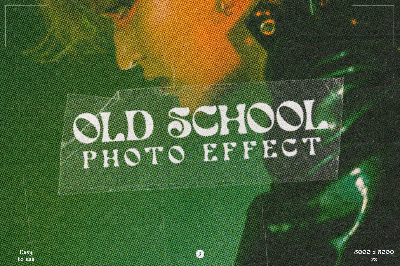 复古半色调印刷照片特效PS图层样式 Old School Print Photo Effect 插件预设 sucaiwan.com