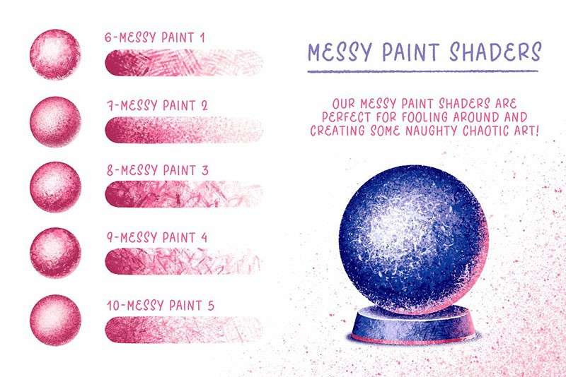 25个独特的阴影纹理Procreate笔刷 笔刷资源 sucaiwan.com