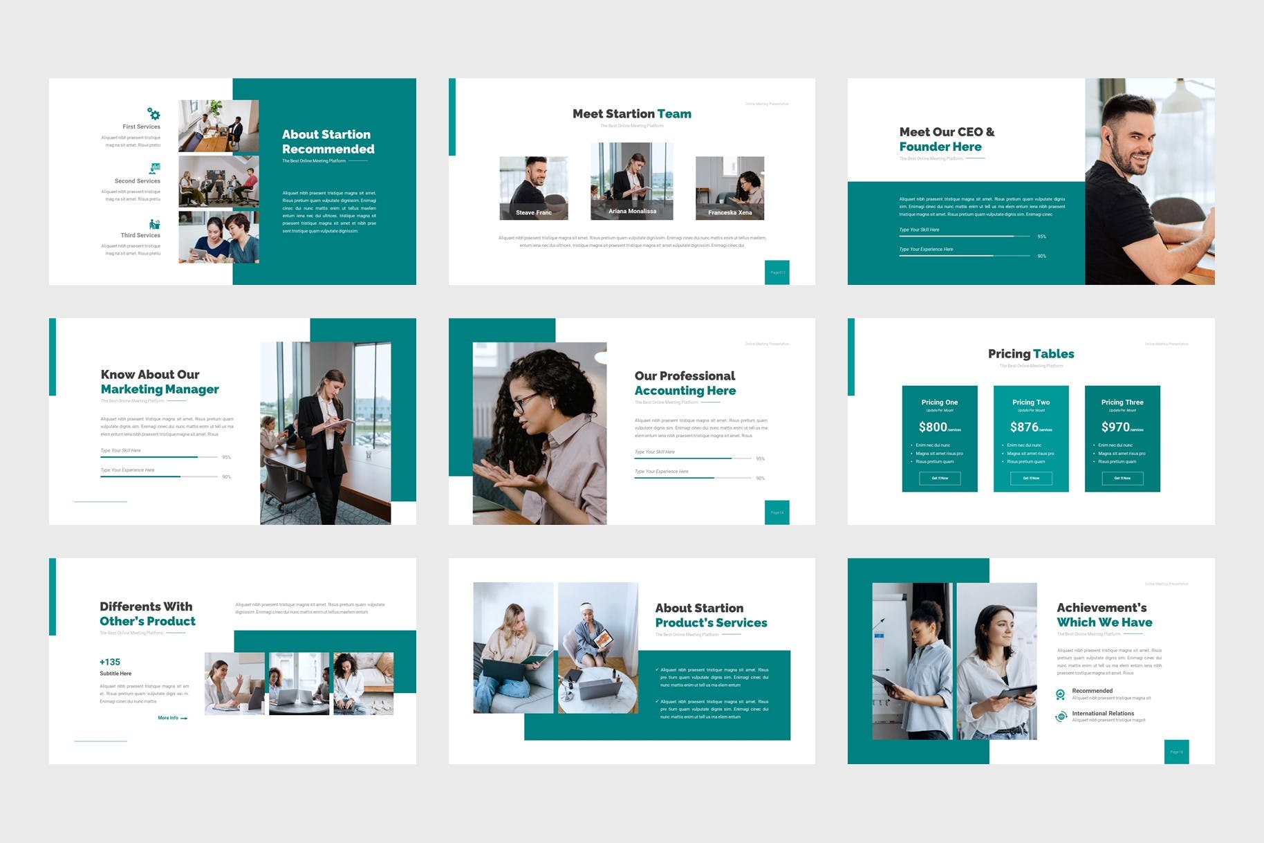 在线会议Powerpoint模板下载 Startion – Online Meeting PowerPoint Template 幻灯图表 第3张-素材湾丨精选海外优质设计素材资源 在线会议Powerpoint模板下载 Startion – Online Meeting PowerPoint Template 幻灯图表 sucaiwan.com