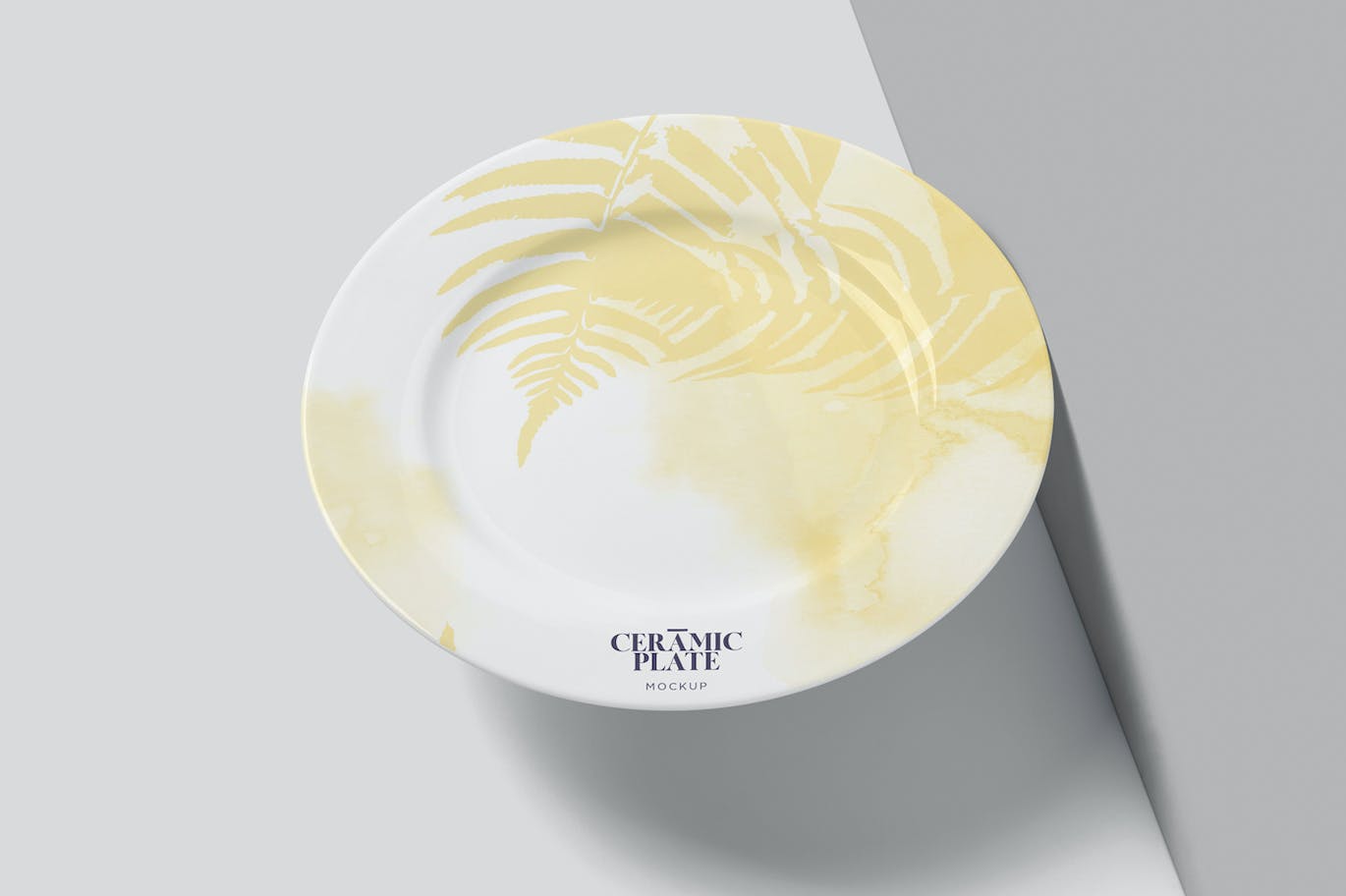 陶瓷盘子陶器品牌设计样机 Ceramic Plate Mockups 样机素材 sucaiwan.com