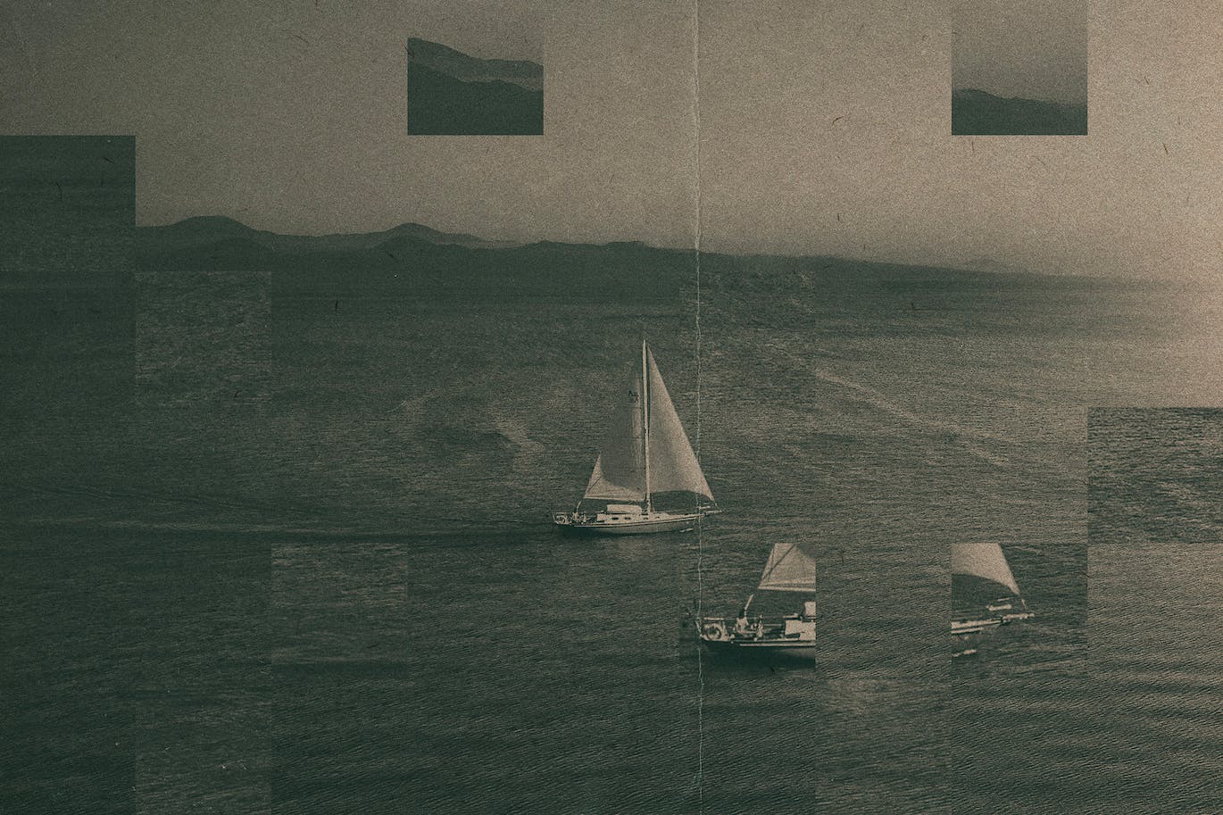 复古碎片照片特效PS图层样式 Vintage Fragments Photo Effect 插件预设 sucaiwan.com