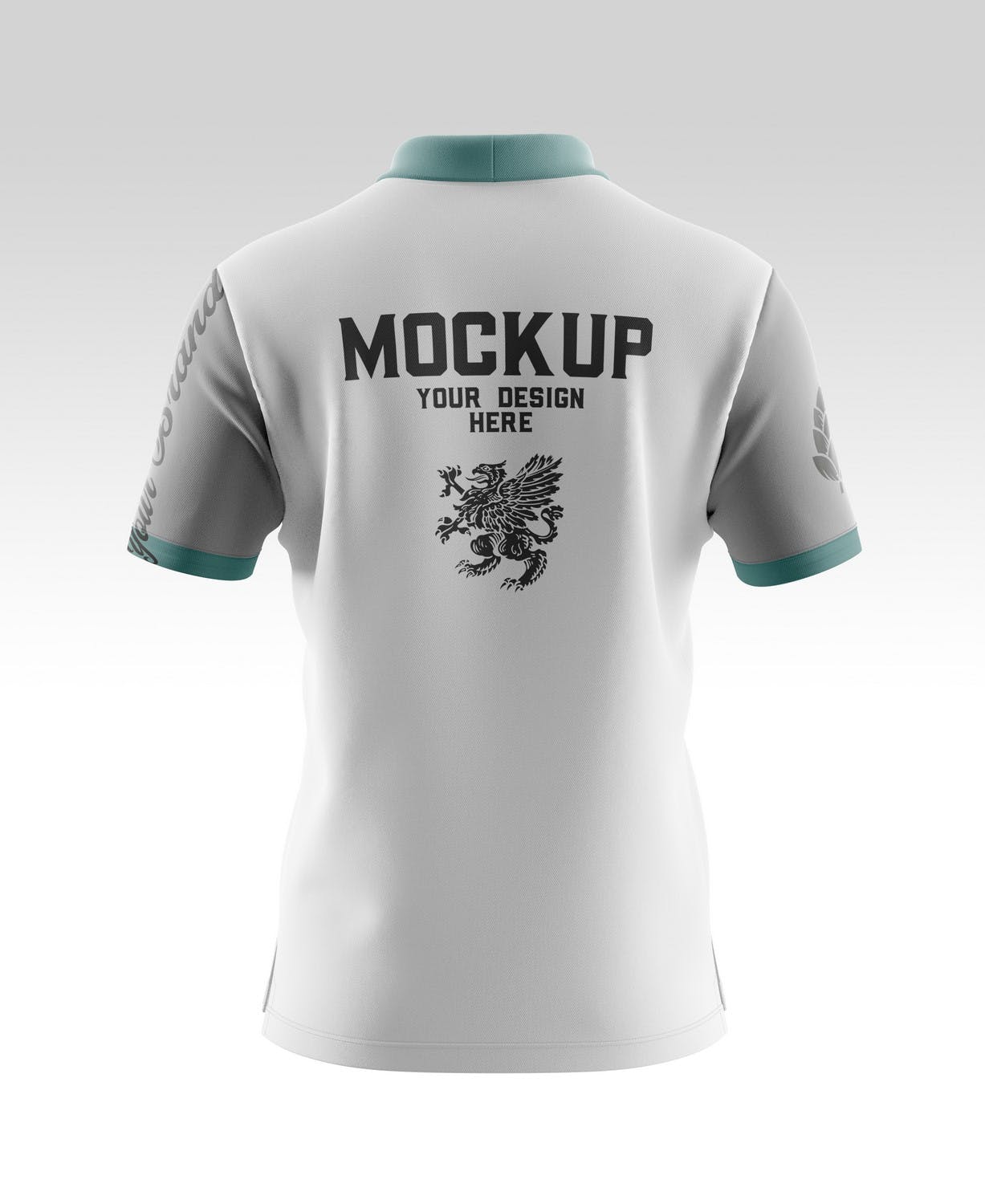 经典男式短袖Polo衫设计样机模板 Classic Men’s Short Sleeve Polo Shirt Mockup 样机素材 sucaiwan.com