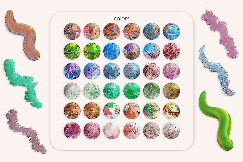 200+卡通数字板绘混合器笔刷套装+视频教程 笔刷资源 sucaiwan.com