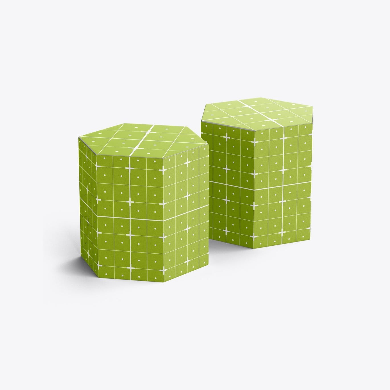 六边形长方体纸盒包装设计样机 Hexagonal Box Mockup 样机素材 sucaiwan.com