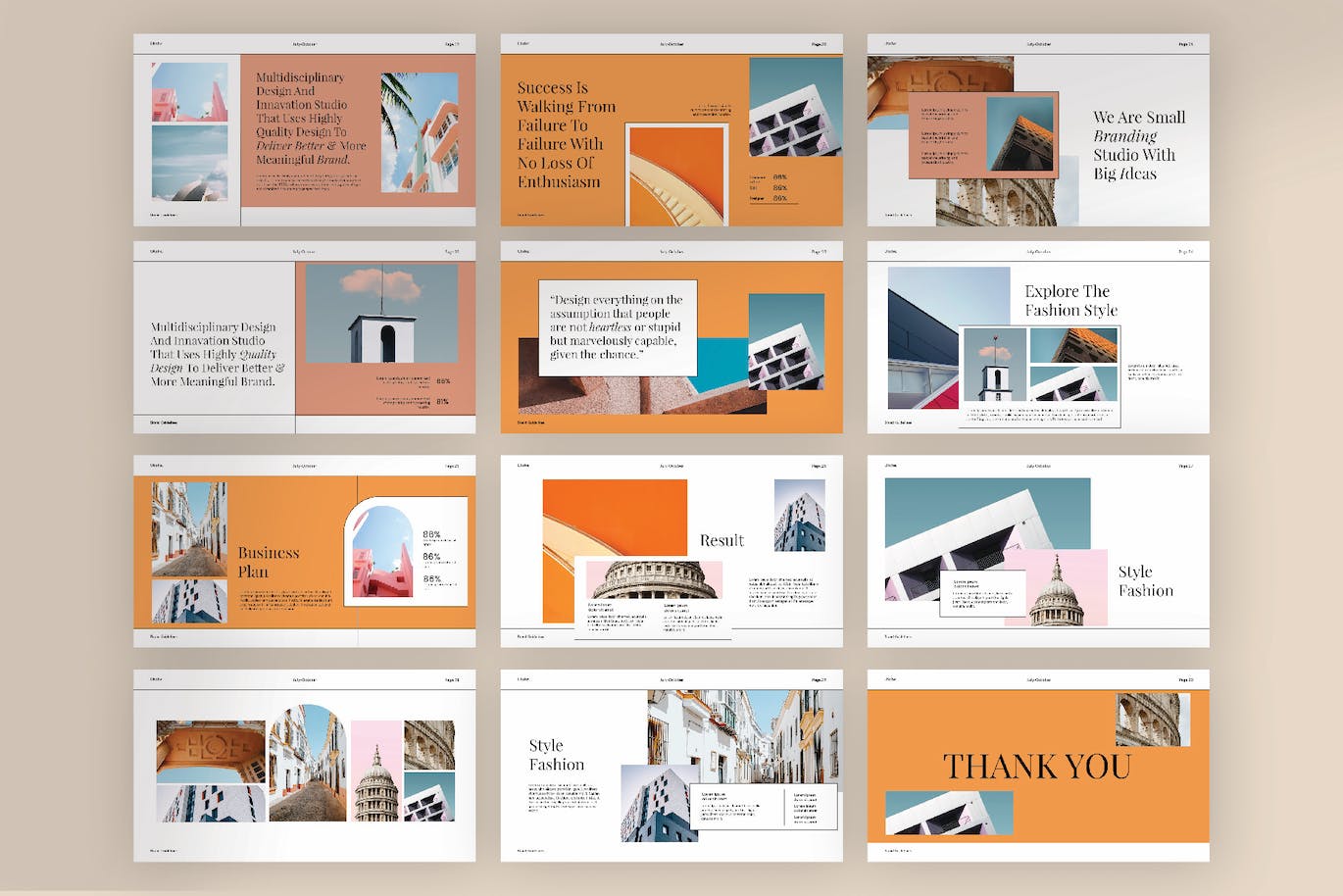 多用途公司演示PPT文稿 Utohe Powerpoint Template 幻灯图表 sucaiwan.com