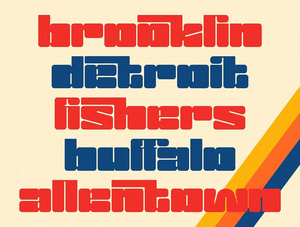 Gokil独特的粗体显示字体 设计素材 sucaiwan.com