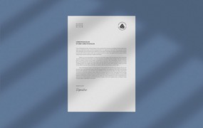 A4信纸文件纸设计样机 Letter Mockup