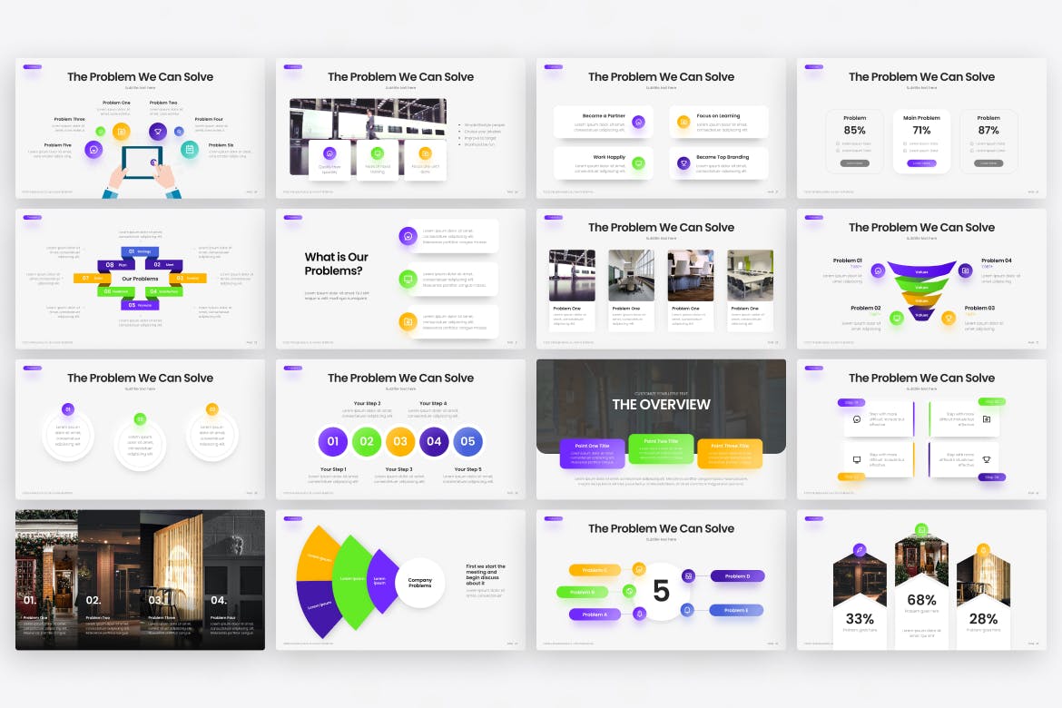 问题信息图表PowerPoint演示模板 The Problem Infographic PowerPoint Template 幻灯图表 第3张-素材湾丨精选海外优质设计素材资源 问题信息图表PowerPoint演示模板 The Problem Infographic PowerPoint Template 幻灯图表 sucaiwan.com