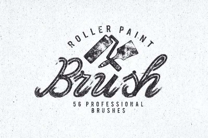 56个油墨滚筒纹理效果AI笔刷 笔刷资源 sucaiwan.com