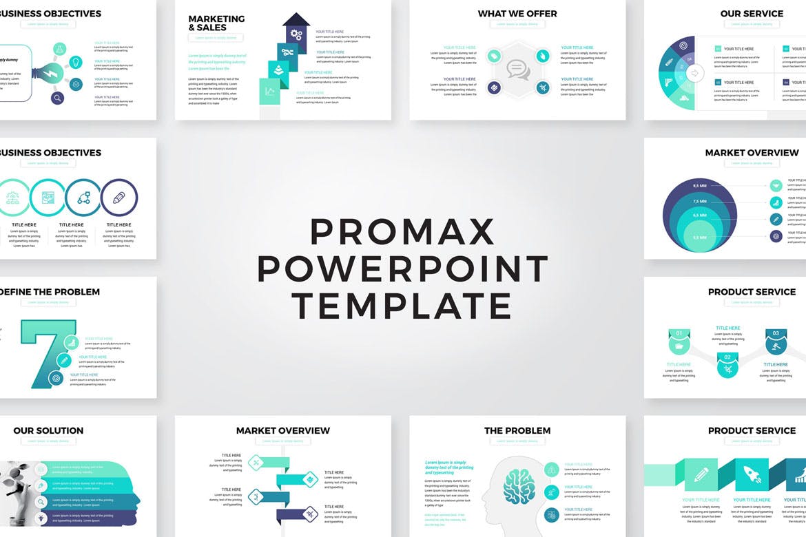 信息图表商业幻灯片演示PPT模板 Infographic Business PowerPoint Presentation 幻灯图表 sucaiwan.com
