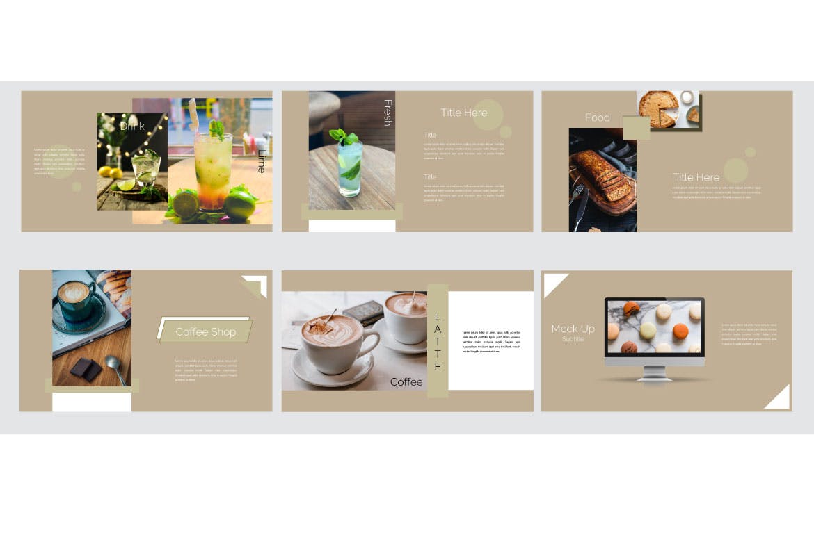 咖啡店创意演示PPT模板 Emily Coffee Shop – Creative Powerpoint Template 幻灯图表 第9张-素材湾丨精选海外优质设计素材资源 咖啡店创意演示PPT模板 Emily Coffee Shop – Creative Powerpoint Template 幻灯图表 sucaiwan.com