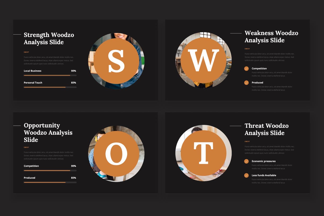 木屋房子建造PPT幻灯片模板下载 Woodzo – Wooden House Powerpoint Template 幻灯图表 sucaiwan.com