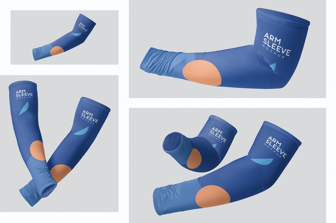 手臂防晒袖套设计样机 Arm Compression Sleeve Mockups 样机素材 sucaiwan.com