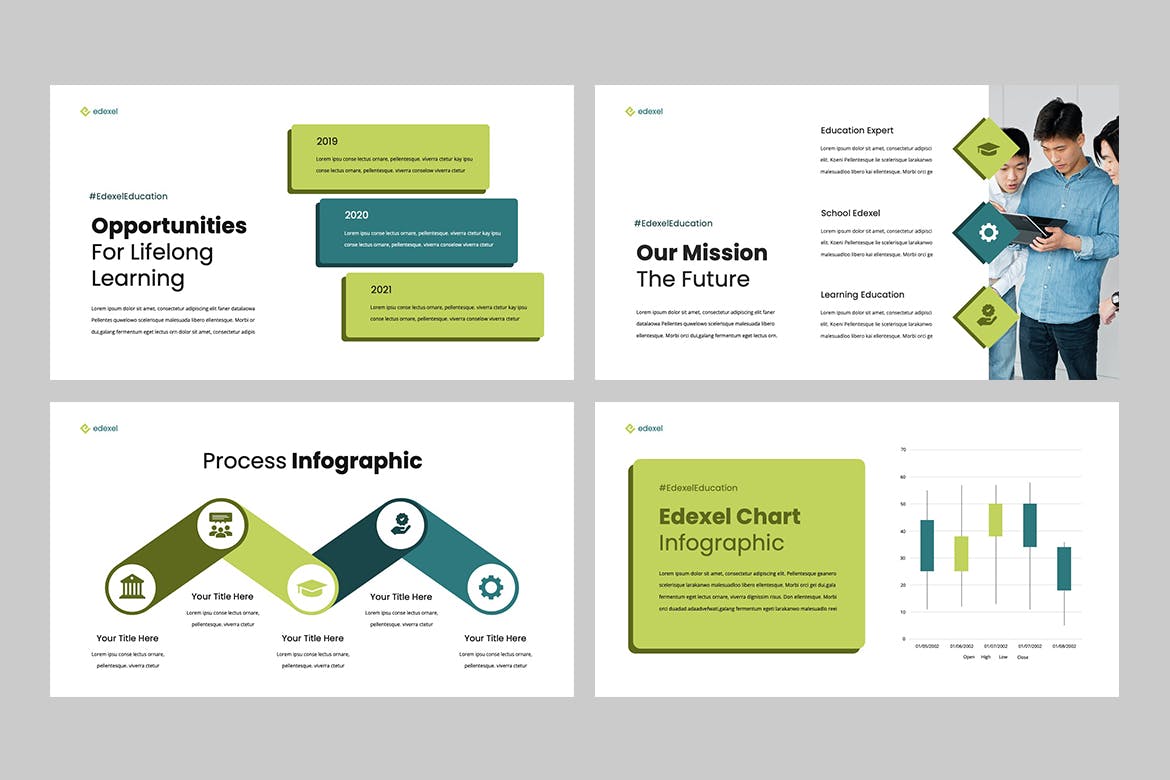 大学教育PPT模板下载 EXEDEL – Education Powerpoint Template 幻灯图表 sucaiwan.com