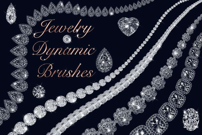 珠宝饰品设计动态PS笔刷 笔刷资源 sucaiwan.com
