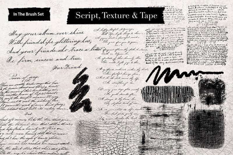 复古魔法元素Procreate笔刷 笔刷资源 sucaiwan.com