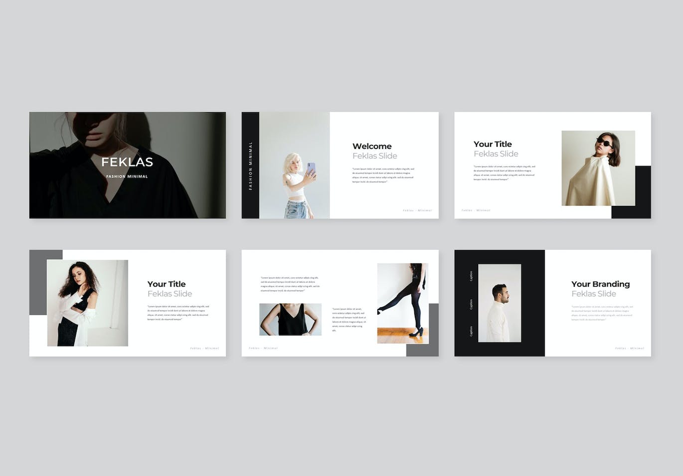 时尚服装展示PPT模板下载 Feklas Minimal PowerPoint 幻灯图表 第8张-素材湾丨精选海外优质设计素材资源 时尚服装展示PPT模板下载 Feklas Minimal PowerPoint 幻灯图表 sucaiwan.com