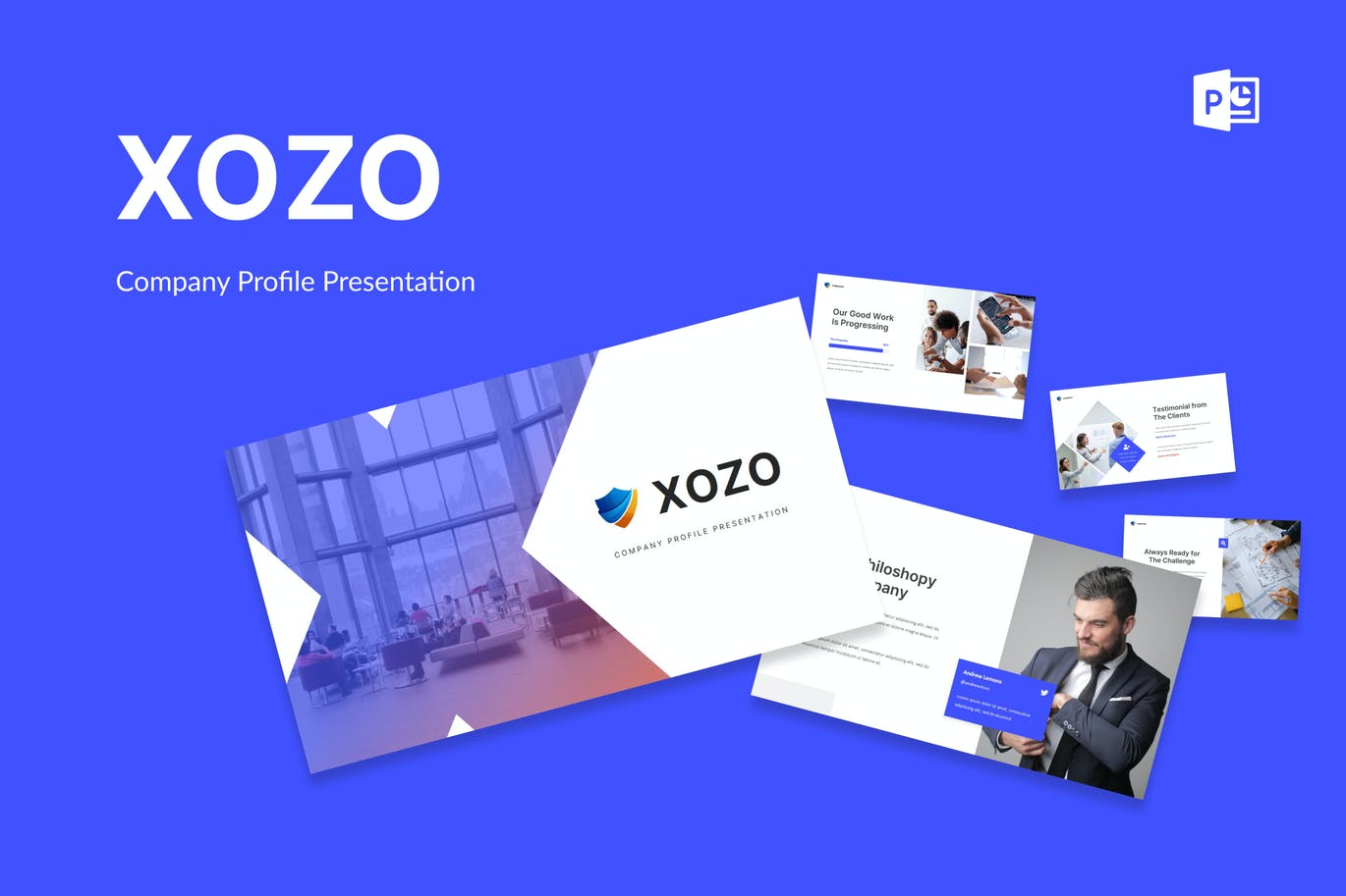 公司简介PowerPoint演示模板 Xozo – Company Profile Presentation PowerPoint 幻灯图表 第1张-素材湾丨精选海外优质设计素材资源 公司简介PowerPoint演示模板 Xozo – Company Profile Presentation PowerPoint 幻灯图表 sucaiwan.com