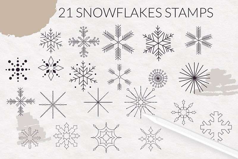 460+西方节日装饰和图案Procreate笔刷 笔刷资源 sucaiwan.com