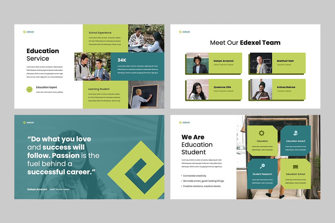 大学教育PPT模板下载 EXEDEL – Education Powerpoint Template 幻灯图表 sucaiwan.com