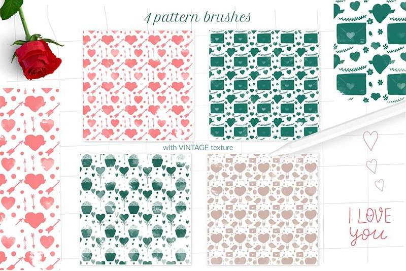 460+西方节日装饰和图案Procreate笔刷 笔刷资源 sucaiwan.com