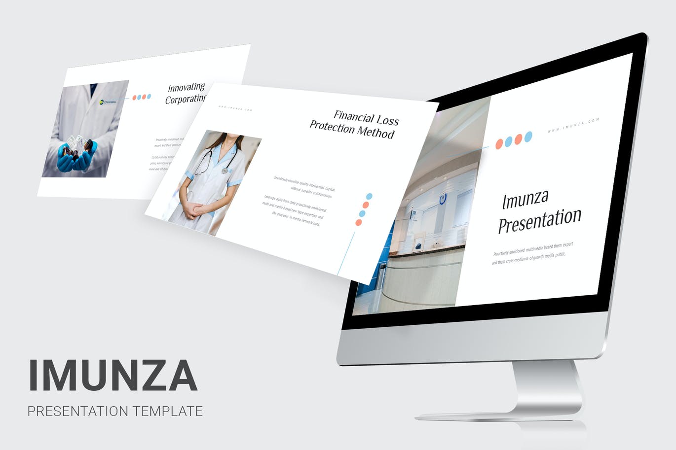 健康保险业务Powerpoint模板 Imunza – Health Insurance Powerpoint Template 幻灯图表 第1张-素材湾丨精选海外优质设计素材资源 健康保险业务Powerpoint模板 Imunza – Health Insurance Powerpoint Template 幻灯图表 sucaiwan.com