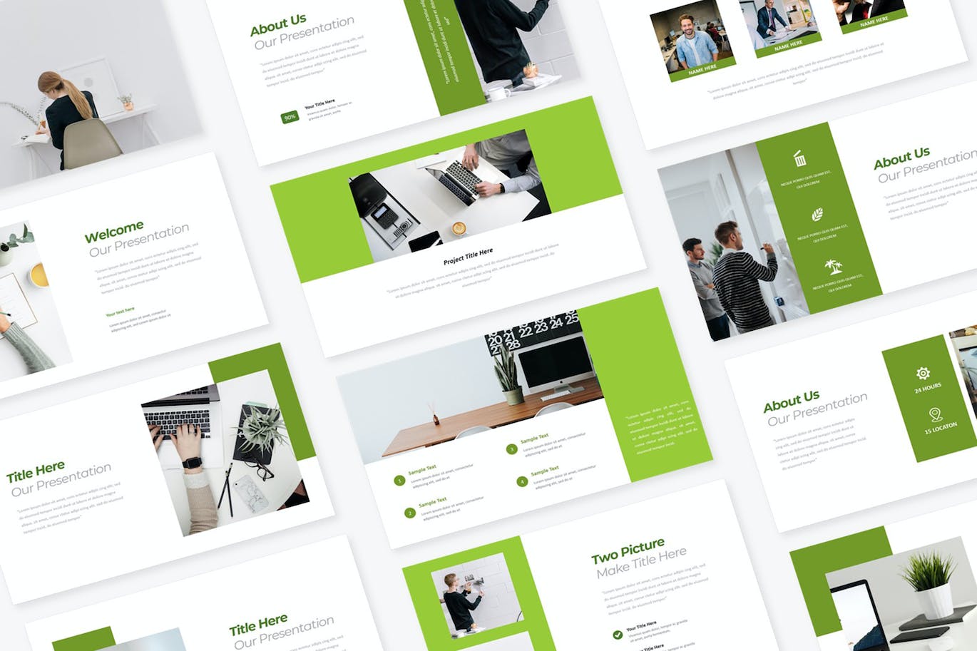 企业项目介绍PPT幻灯片设计模板 Think Business PowerPoint 幻灯图表 sucaiwan.com