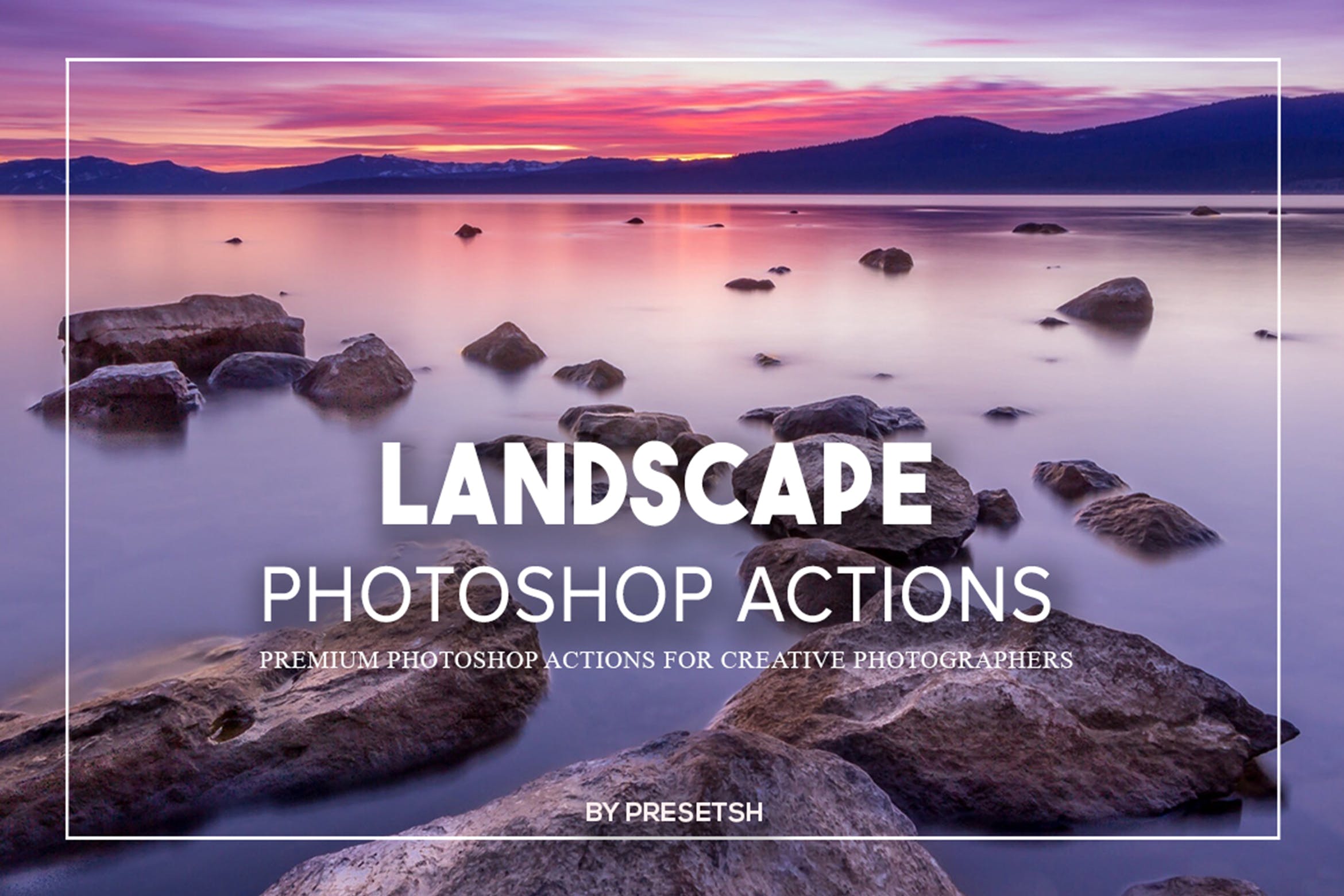 大自然风景照片处理Photoshop动作 Landscape Photoshop Actions 插件预设 sucaiwan.com