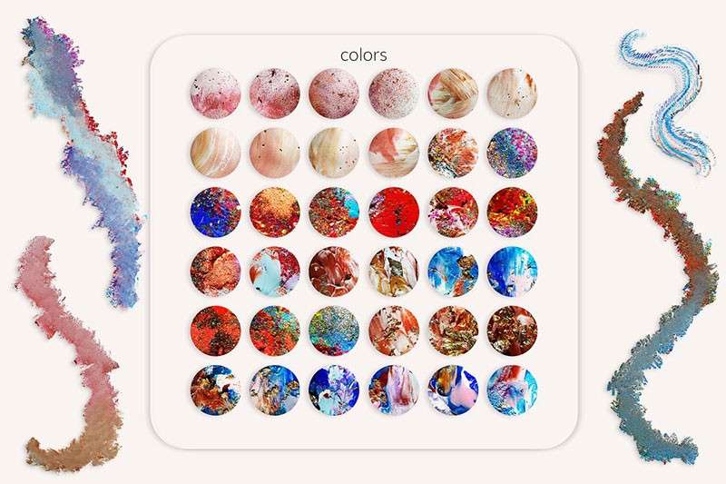 200+卡通数字板绘混合器笔刷套装+视频教程 笔刷资源 sucaiwan.com