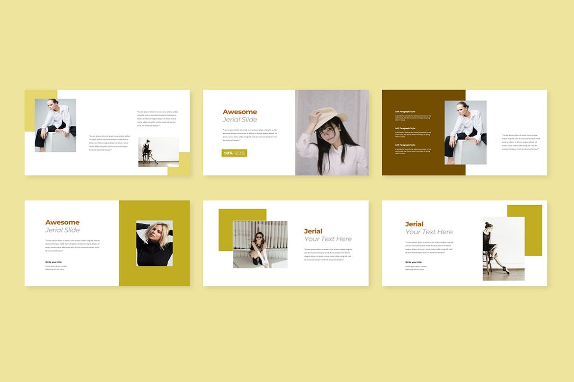 时尚服装品牌PPT幻灯片设计模板 Jerial Fashion PowerPoint 幻灯图表 第6张-素材湾丨精选海外优质设计素材资源 时尚服装品牌PPT幻灯片设计模板 Jerial Fashion PowerPoint 幻灯图表 sucaiwan.com