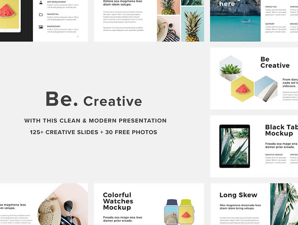 简洁现代的 Keynote演示文稿模板 幻灯图表 sucaiwan.com