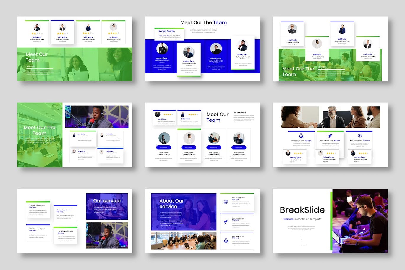 精品商务风演示文稿PPT模板 Karina – Business PowerPoint Template 幻灯图表 sucaiwan.com