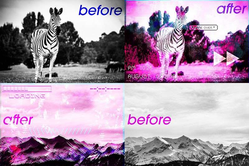 23个故障艺术Procreate笔刷 笔刷资源 sucaiwan.com