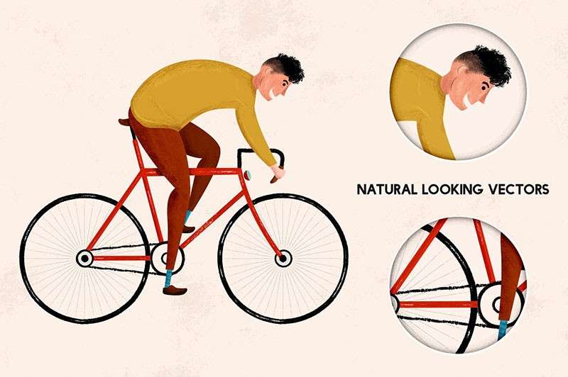 Illustrator铅笔艺术笔刷 笔刷资源 sucaiwan.com