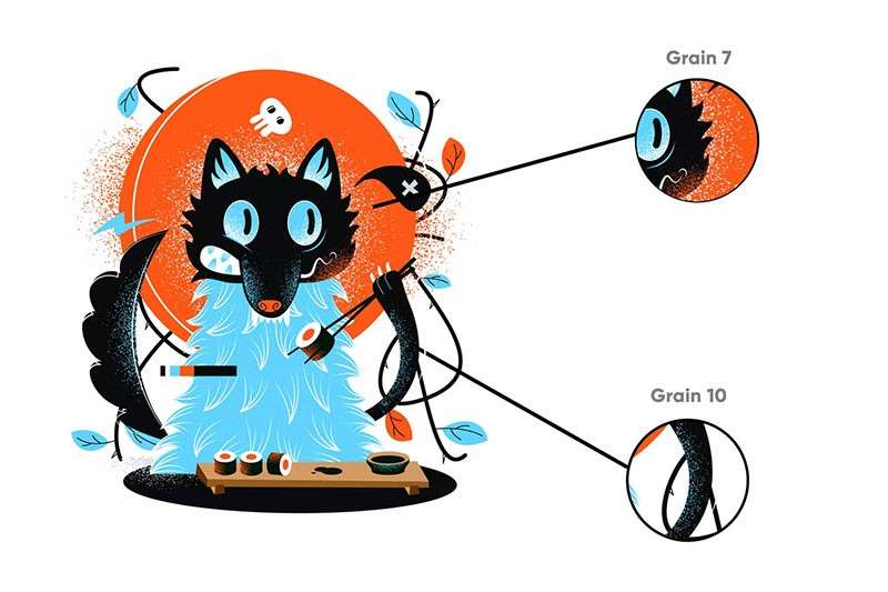 10个噪点纹理Procreate笔刷 笔刷资源 sucaiwan.com