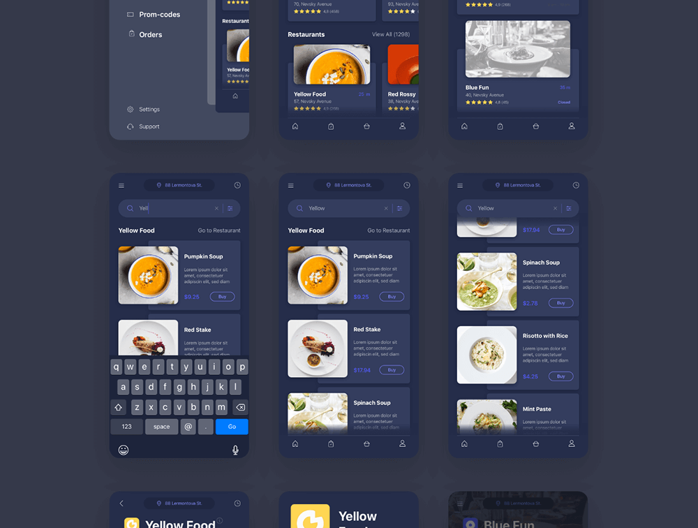 外卖点餐App iOS UI套件 APP UI sucaiwan.com