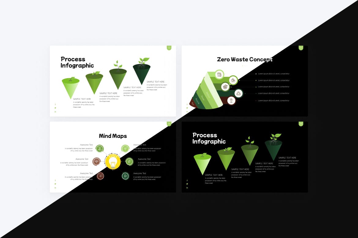 生态环境PPT幻灯片设计模板 Environment Simple PowerPoint Template 幻灯图表 第4张-素材湾丨精选海外优质设计素材资源 生态环境PPT幻灯片设计模板 Environment Simple PowerPoint Template 幻灯图表 sucaiwan.com