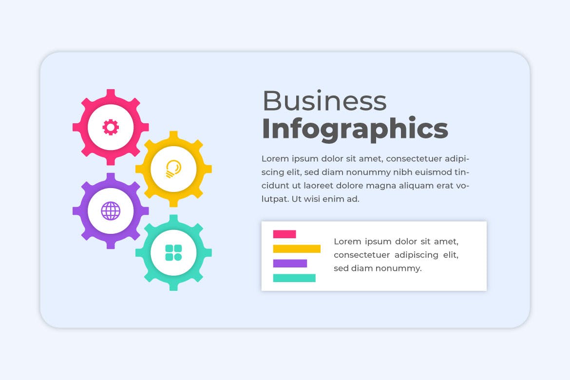 企业账单信息数据图表设计素材 Business Infographics Template 幻灯图表 sucaiwan.com