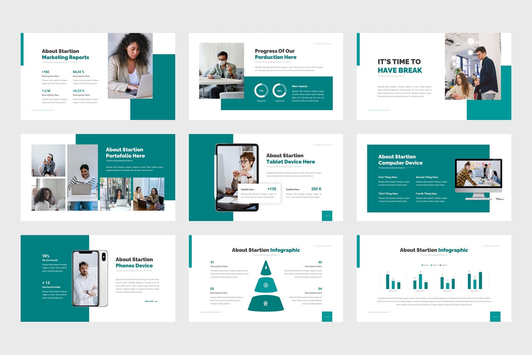 在线会议Powerpoint模板下载 Startion – Online Meeting PowerPoint Template 幻灯图表 第4张-素材湾丨精选海外优质设计素材资源 在线会议Powerpoint模板下载 Startion – Online Meeting PowerPoint Template 幻灯图表 sucaiwan.com