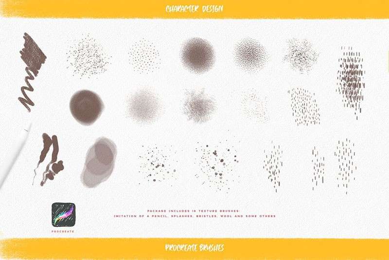 200+卡通人物面部表情Procreate笔刷 笔刷资源 sucaiwan.com
