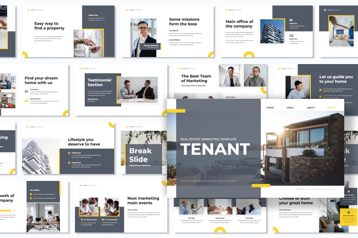 房地产营销PPT设计模板 Tenant – Real Estate Marketing Powerpoint 幻灯图表 第2张-素材湾丨精选海外优质设计素材资源 房地产营销PPT设计模板 Tenant – Real Estate Marketing Powerpoint 幻灯图表 sucaiwan.com