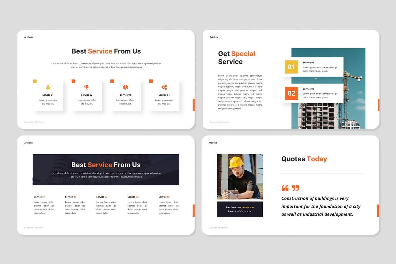 建筑和工业PowerPoint演示文稿模板 Artilleria – Construction Powerpoint Template 幻灯图表 第12张-素材湾丨精选海外优质设计素材资源 建筑和工业PowerPoint演示文稿模板 Artilleria – Construction Powerpoint Template 幻灯图表 sucaiwan.com