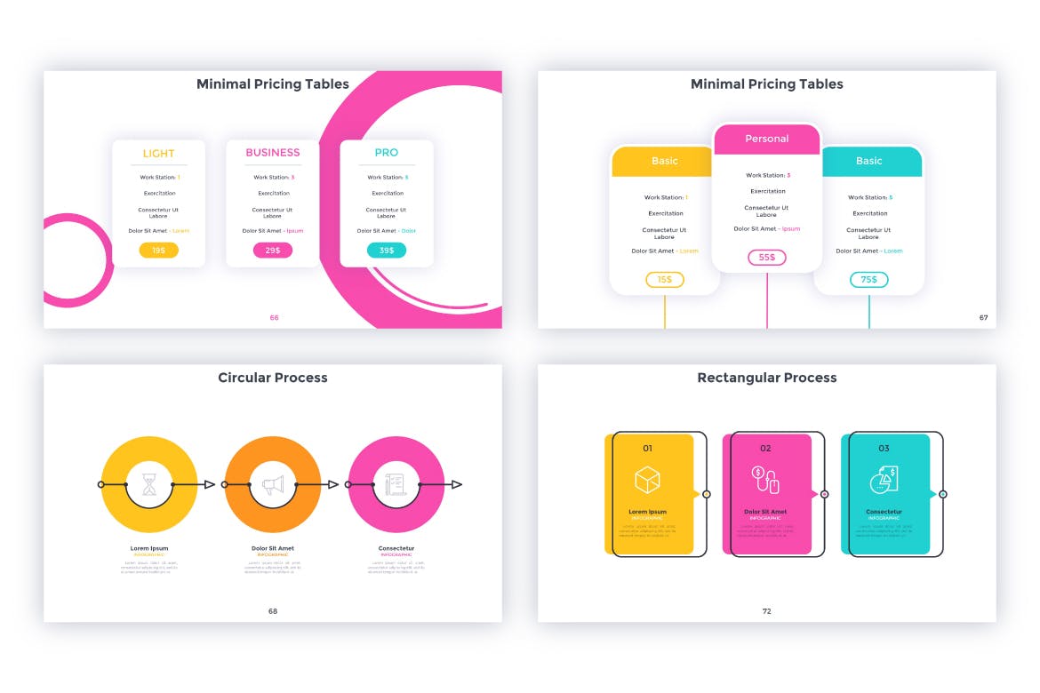 数据图表动画演示PPT模板 Futurist For Powerpoint 幻灯图表 sucaiwan.com