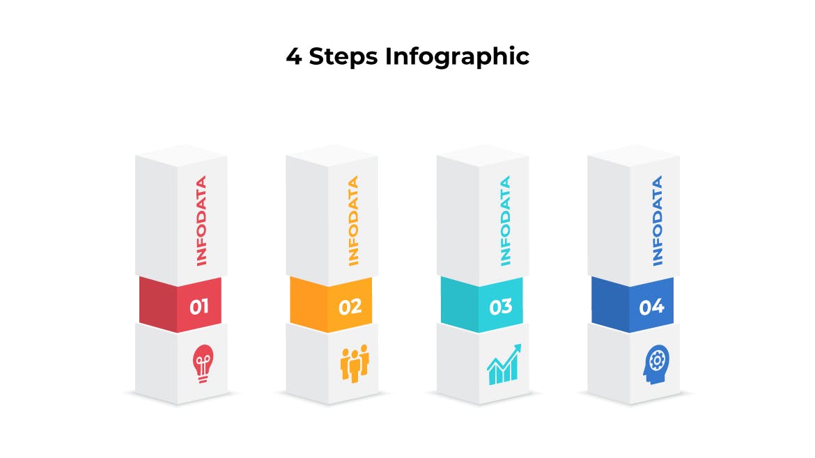 数据可视化信息图表元素集v9 Infographics Elements Set 09 幻灯图表 sucaiwan.com